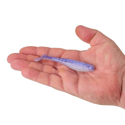 Berkley Gulp! Saltwater Paddleshad Fishing Soft Bait - color: Violet Haze Fleck, size: 4"