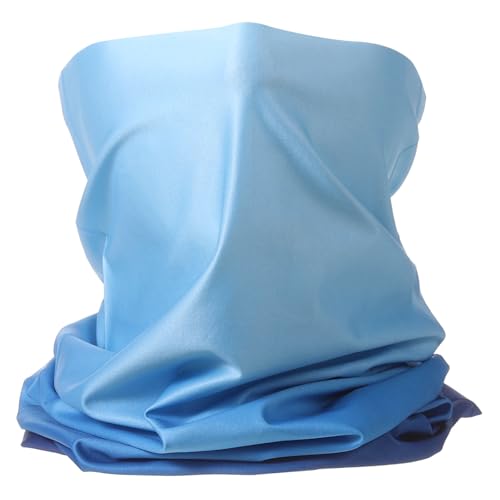 HARFINGTON Summer Cooling Neck Gaiter Sun Protection Face Mask Fishing Necks Gaiter Unisex for Cycling Outdoor Sports - color: Gradient Blue