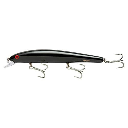Bomber Lures Long A Slender Minnow Jerbait Fishing Lure - color: Black, style: Heavy Duty Long a Slender Minnow Jerbait Fishing Lure