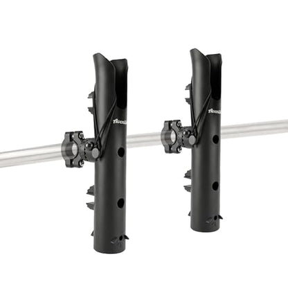 Aventik Fishing Rod Holder for Bike & Boat, 0.63”-1.18” Heavy Duty Clamp on Rod Holder, 360°Adjustable Fishing Pole Holders for E-Bike,Fishing Cart, Chair & Boat Rails Secure Anti-Shake - style: 2 Pack