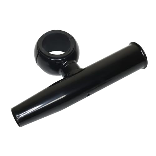 T-Top Rod Holder Aluminum Single clamp on fit 2.5",2.375",2.25",2" inch Horizontal or Vertical Fishing Boat Tower/Leaning Post/Rail Raider - color: Black