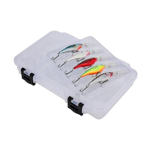 Berkley Flicker Shad Fishing Lure Trolling Pack, Size 7, 5-Pack, Size, Profile and Dive Depth Imitates Real Shad, Equipped with Fusion19 Hook, Includes Plano ProLatch 3600 Storage Case - color: Assorted Trolling 5 Pack, size: 2 3/4in - 5/16 oz