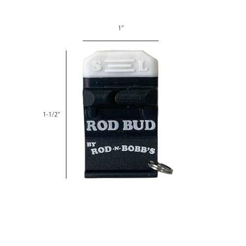 Rod Bud - The Ultimate 5 in 1 Fishing Tool, Perfect for Ice, Fly and Summer Fishing! (Line Cutter, Hook Eyelet Threader, Hook Eyelet Cleaner, Line Trimmer, Hook Sharpener)