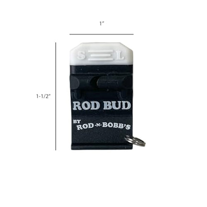 Rod Bud - The Ultimate 5 in 1 Fishing Tool, Perfect for Ice, Fly and Summer Fishing! (Line Cutter, Hook Eyelet Threader, Hook Eyelet Cleaner, Line Trimmer, Hook Sharpener)