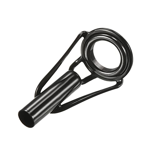 PATIKIL Tube Dia Fishing Rod Tips Repair Kit, Stainless Steel Black Guide Ring for Fishing - size: 4.0mm