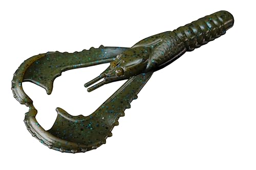 Lunker City Fishing Karate Craw 3" or 4" Soft Plastic Crawfish Bass Lure Open Claws Bait, 7 Per Bag, Made in The USA - color: #22 Top Two, size: 3"