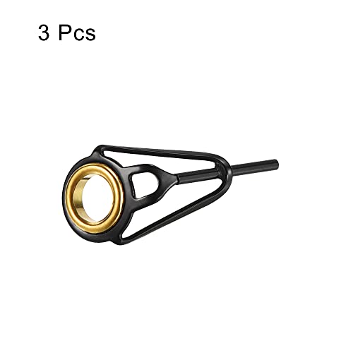 PATIKIL Fishing Rod Tips Repair Kit Stainless Steel Ring Guide for Saltwater Freshwater Fishing - size: 1mm