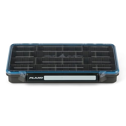 Plano StowAway 3700 Waterproof Stow Tackle Box, IPX7 Waterproof, with Rustricor, Single Latch Design, Transparent DuraView Lid, Stackable Storage for Fishing Bait, Lures and Gear - size: 3700, style: Regular - New Model