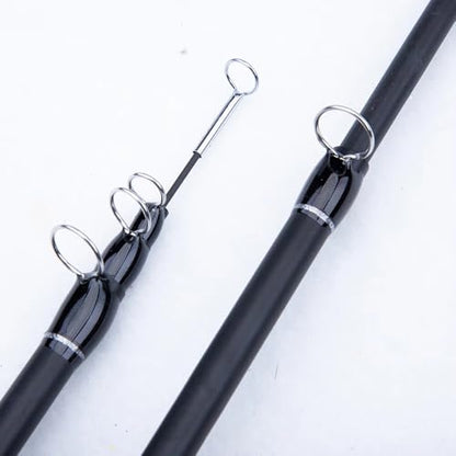 RIFT Apache II Fly Fishing Rod – Carbon Fiber Telescopic Fishing Rod – One-Piece Travel Fishing Rod – Fast Action Fly Rod with Aluminum Reel Seat, Stainless Guides, and Folding Hook Keeper