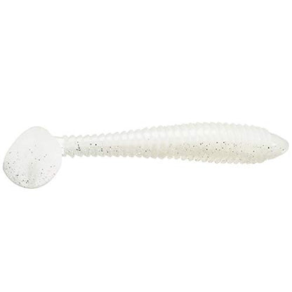 Strike King Rage Swimmer Fishing Lure, Soft Plastic Paddletail Minnow, Sleek Nose Cone, Softly Ribbed Body, Thin Tail