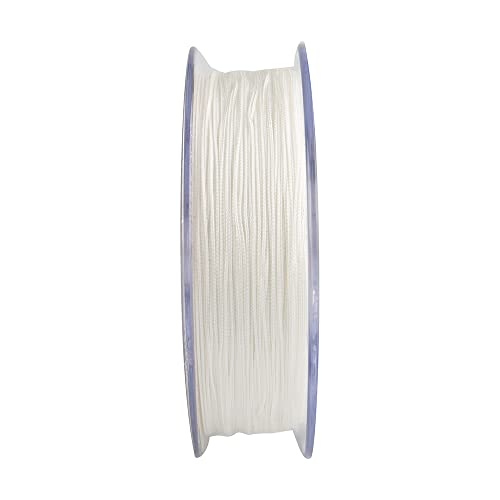 HERCULES Braided Fly Line Backing 20lb 30lb, 100Yds 300Yds, with Long-Lasting Color - color: White, size: 20LB 100Yds