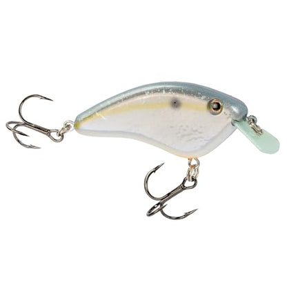 Strike King Hardliner Fishing Lure, Flat Sided Crankbait, Circuit Board Lip, Extra Tight Wobble, Size 4 Treble Hooks - color: Sexy Shad 2.0