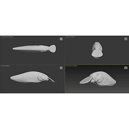 Blank Unpainted Minnow Crankbait Topwater Lipless Jerkbait Fishing Lures - color: UPC735P10