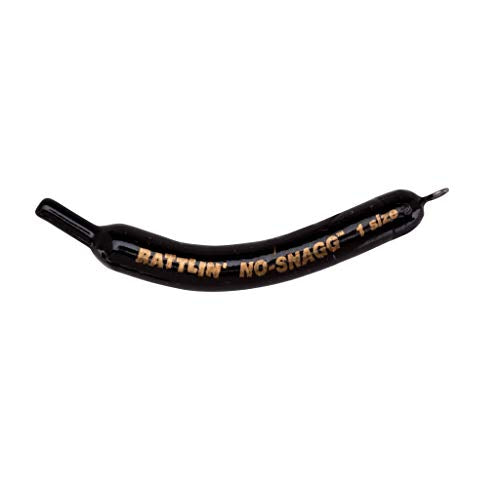 No-Snagg Slip Sinker Banana-Shaped Fishing Sinker - Enables Anglers to Fish Unfishable Areas - color: Rattlin' (2 Pack), size: 1 oz