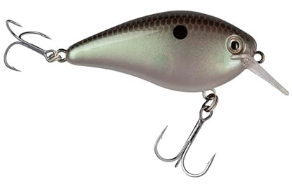 Strike King KVD 1.5 Hard Knock Fishing Lure, 3/8 oz, 3D Lifelike Eyes - color: Green Gizzard Shad, size: 3/8oz