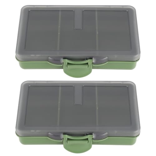 Fishing Tackle Box – Water proof Compartment Storage Case for Hooks, Baits, Lures & Terminal Tackle Accessories, Mini Clear Organizer(3-compartment) - size: 3-compartment