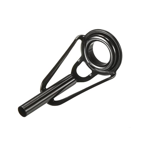 PATIKIL Tube Dia Fishing Rod Tips Repair Kit, Stainless Steel Black Guide Ring for Fishing - size: 2.2mm