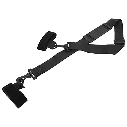 Fishing Rod Shoulder Strap | Adjustable Sling Band for 2 + Rods | Convenient Carry Belt for Travel/Hiking/Boating | Lightweight Nylon & EVA Material | 63-112cm Length
