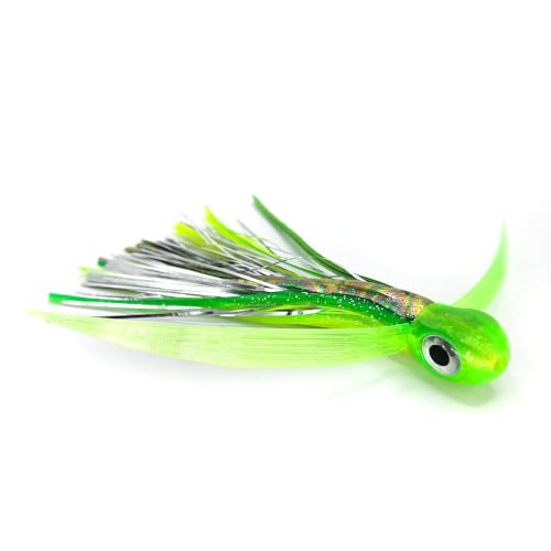 Saltwater Big Game Fishing Lure, for Offshore trolling (FlyBoy) - color: Baby Mahi Double Flash