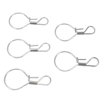 5PCS Stainless Steel Live Fish Lock Buckle – SingleHanded Fishing Stringer Clip for Freshwater & Saltwater Use, Rustproof Fish Holder for Bass Trout Snapper, Boat Rail & Cooler