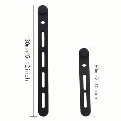 20PCS Silicone Fishing Rod Strap Specialised Fishing Tie Down Belt Lightweight Durable Reusable Rubber Bands 80-130mm Kayak Paddle Accessories Black