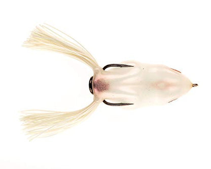 Scum Frog Trophy Series Topwater Bass Fishing Hollow Body Frog Lure with Weedless Hooks - color: Red Pearl, size: 5/8 Ounce