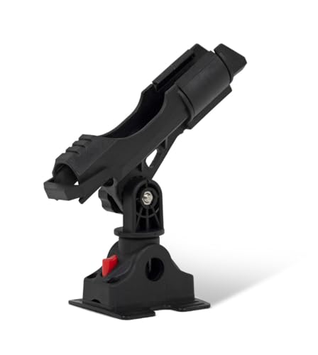 Caddis Sports Rod Holder – Adjustable Fishing Rod Holder for Float Tubes, Pontoon Boats, Fits Fly, Spinning & Casting Rods by Caddis - color: Platinum Rod Holder
