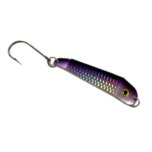 Loony Spoons Max 2-Pack Premium Fishing Lures | Salmon, Trout, Walleye - Saltwater and Freshwater - color: Purple Chovy, size: Size 3 - 3"