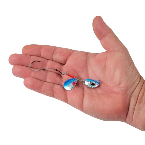 Berkley Bladed Rawler Jig - color: Blue Chrome, size: 1/2 oz - 1/0 Hook Size