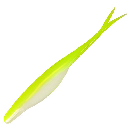 Kalin's Jerk Minnow - color: White/Chartreuse, size: 5"
