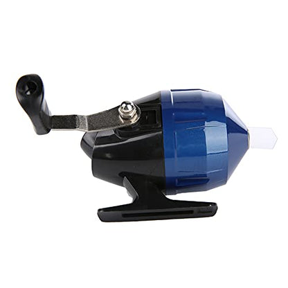 High Strength Spincast Fishing Reel,Easy to Use Push Button Casting Design,Instant Anti Reverse Clutch,Slingshot Outdoor Shooting Harpoon Dart Reel for Fishing Lovers,Beginners - color: Blue