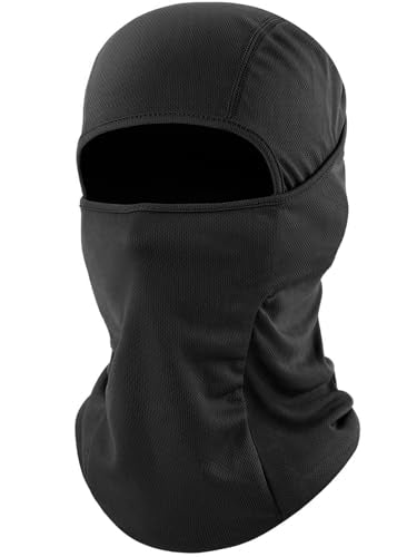 ROXUN Ski Mask Balaclava, Motorcycle Summer Cooling Breathable UV Protector - color: Ace - One Black