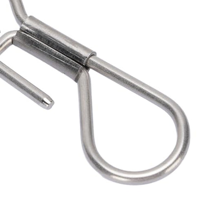 5PCS Stainless Steel Single Handed Live Fish Lock Buckle Fishing Locks for Freshwater and Saltwater Secure Your Catch with Stringer Clip Durable and Rustproof Fishing