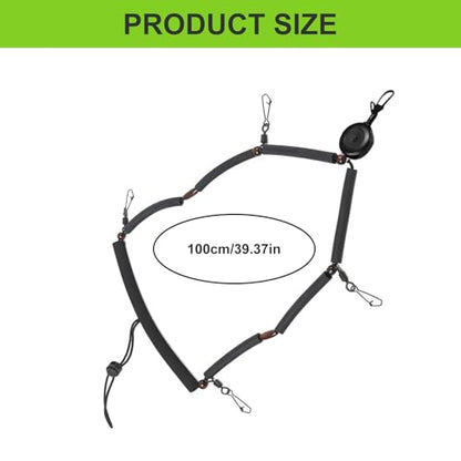 Tool Holder Lanyard Fly Fishing Accessories Multifunction Fly Fishing Lanyard Necklace with Clip and Retractor Tool Holder Neck Strap