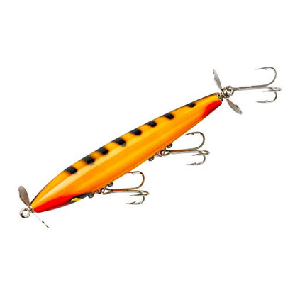 Smithwick Lures Devil's Horse Propeller Topwater Fishing Lure - Mimics Fleeing Shad - color: Yellow/Black Striper, size: 4.5-Inch, 1/2-Ounce