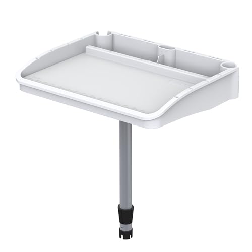 SEAFLO Bait Cutting Board Table (18.25” by 14.75” Surface) with Two Rod Holders, Fish Cleaning Fillet Station for Boat with Mount Plier Storage and Knife Slot with Built-In Measuring Ruler (Small) - size: Small (18.25” x 14.75”)