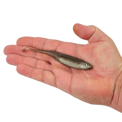 Berkley PowerBait Drip Swimmer Fishing Soft Bait - color: HD Spottail Shiner, size: 5"