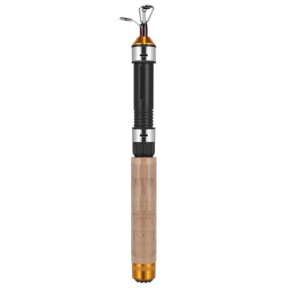 SEWACC Telescopic Mini Ice Fishing Rod Ultra-Light Compact Pocket Fishing Pole 25.59In Winter Tackle Tool with Durable Guides