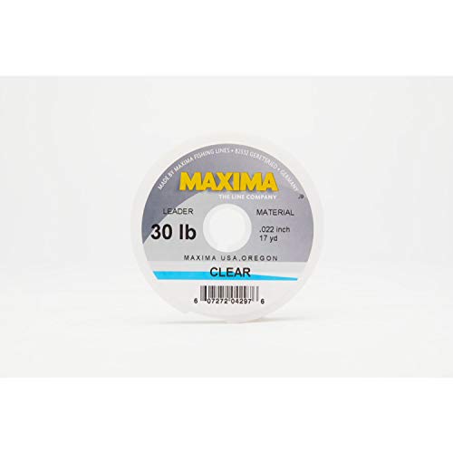 Clear Fishing Line Leader Wheel by Maxima - style: 30-pound, 17-yard