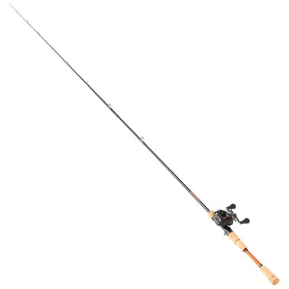 VEVOR Rod and Fishing Reel Combo, IM6/7 Carbon Fiber Spinning/Baitcasting Rod and Reel Combo, Bass Fishing Pole, Stainless Steel Guides with Ceramic Rings - color: 7 ft-Right Handle