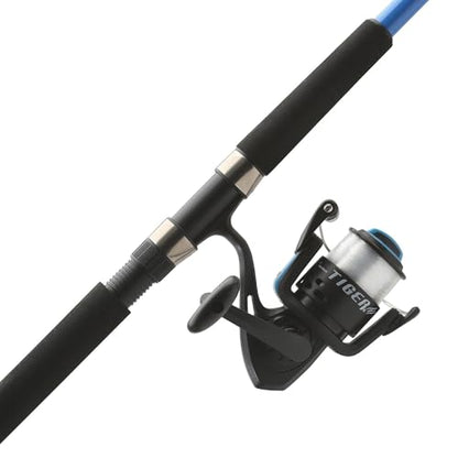 Shakespeare Spinning Reel and Fishing Rod Combo - color: Tiger Surf, size: 50 Size Reel - 9' - Medium Heavy - 2pc