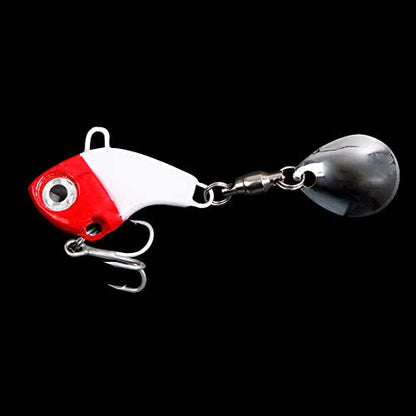 Fishing Lures VIB Tail Spinners Bait Metal Sinking Lures Fishing Jigs Blade Baits Bass Crankbait Fishing Spinner Blade for Bass Fishing Lure Kit with Tackle Box