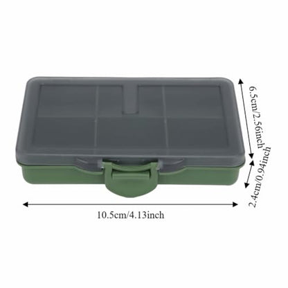 Fishing Tackle Box, Clear Water proof Storage Organizer for Hooks, Lures, Baits, Terminal Tackle and Small Fishing Accessories Use(6 Compartments) - size: 6 Compartments