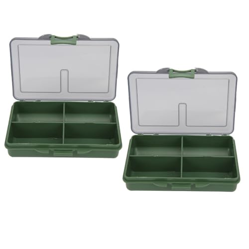 Fishing Tackle Box, Clear Water proof Storage Organizer for Hooks, Lures, Baits, Terminal Tackle and Small Fishing Accessories Use(4 Compartments) - size: 4 Compartments