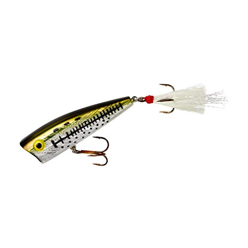 Rebel Lures Pop-R Topwater Popper Fishing Lure - color: Ol' Bass, style: Magnum Pop-r (1/2 Oz)