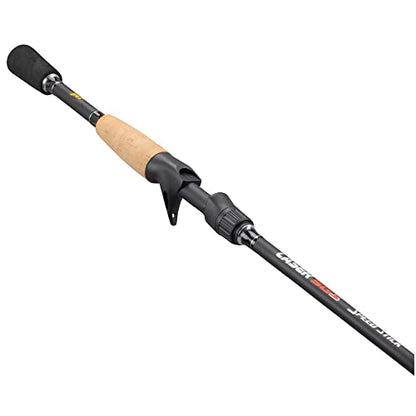 Lew's American Hero Tier 1 Casting Fishing Rod, HM50 Graphite Blank with Stainless Steel Guides, Split Grip EVA Handle, Multicam - size: 7'3", style: Med-heavy Power