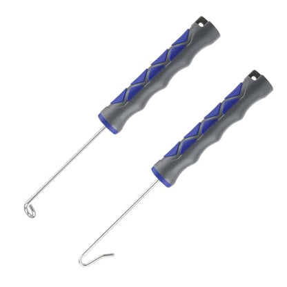 Booms Fishing Hook Remover Tool: 2pack Portable Dehooker Tools Saltwater - 7inch Fish Hook Quick Removal Device with Anti-Lost Lanyard, No Slip Ergonomic Design Handle Fishing Accessories, XW21