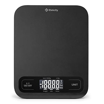 Etekcity Food Kitchen Scale, Digital Mechanical Weighing Scale,Grams and Ounces for Weight Loss, Baking, Cooking, Keto and Meal Prep, Large, Matte Black - color: Black