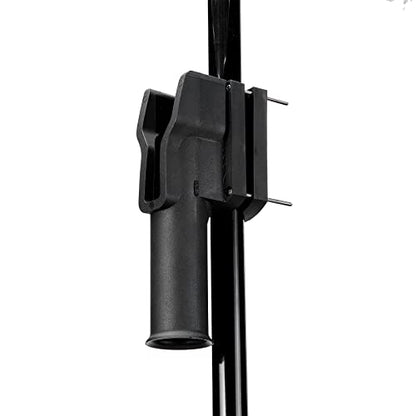 Fishing Rod Holder Kit, Adjustable Rack for Wader Belt, Backpack, Lifejack, Boat, Kayak Fishing - color: Wading Belt W/ Rail Clamp