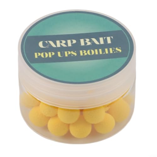 Carp Fishing Floating Boilies EVA Foam Balls Artificial Bait for Hair Rig for chod Rig Bottom Fishing Tackle 10mm Strawberry Scent(Potato Flavor 8mm)